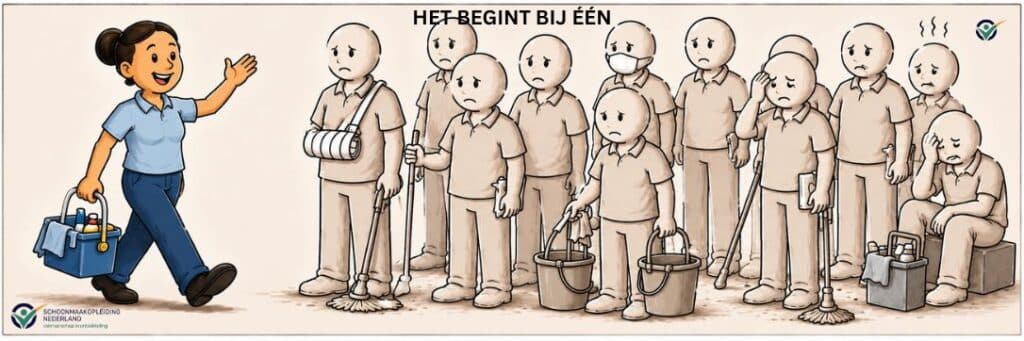 Ziekteverzuim in de schoonmaak, verlagen begint bij één